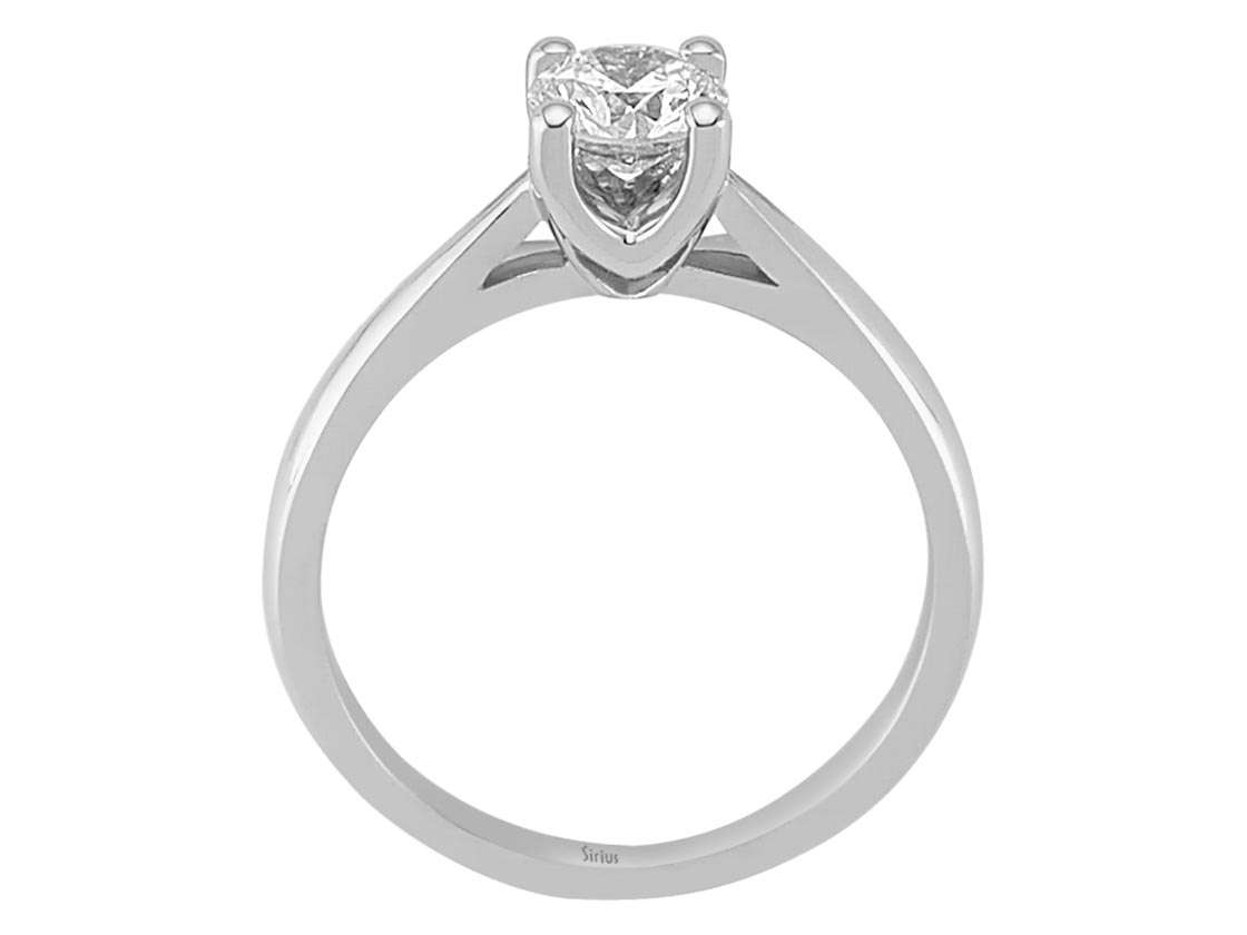 0,79 Carat Diamant Solitär Ring - handgefertigter Diamantschmuck aus Feingold | Sirius Diamant