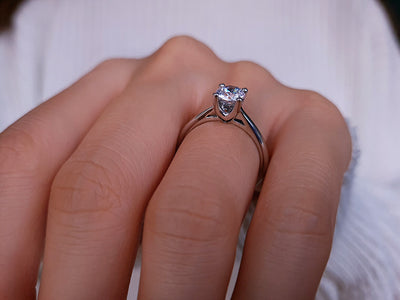 0.79 carat diamond solitaire ring