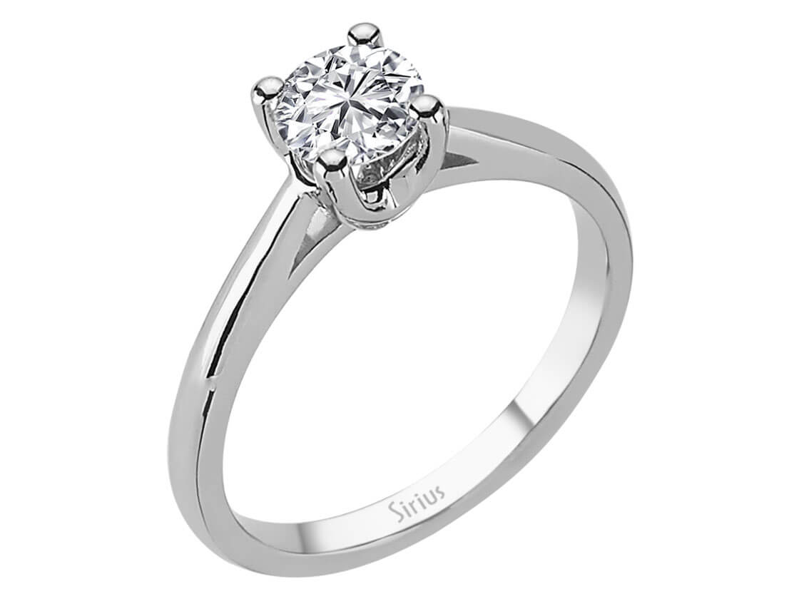 0.79 carat diamond solitaire ring