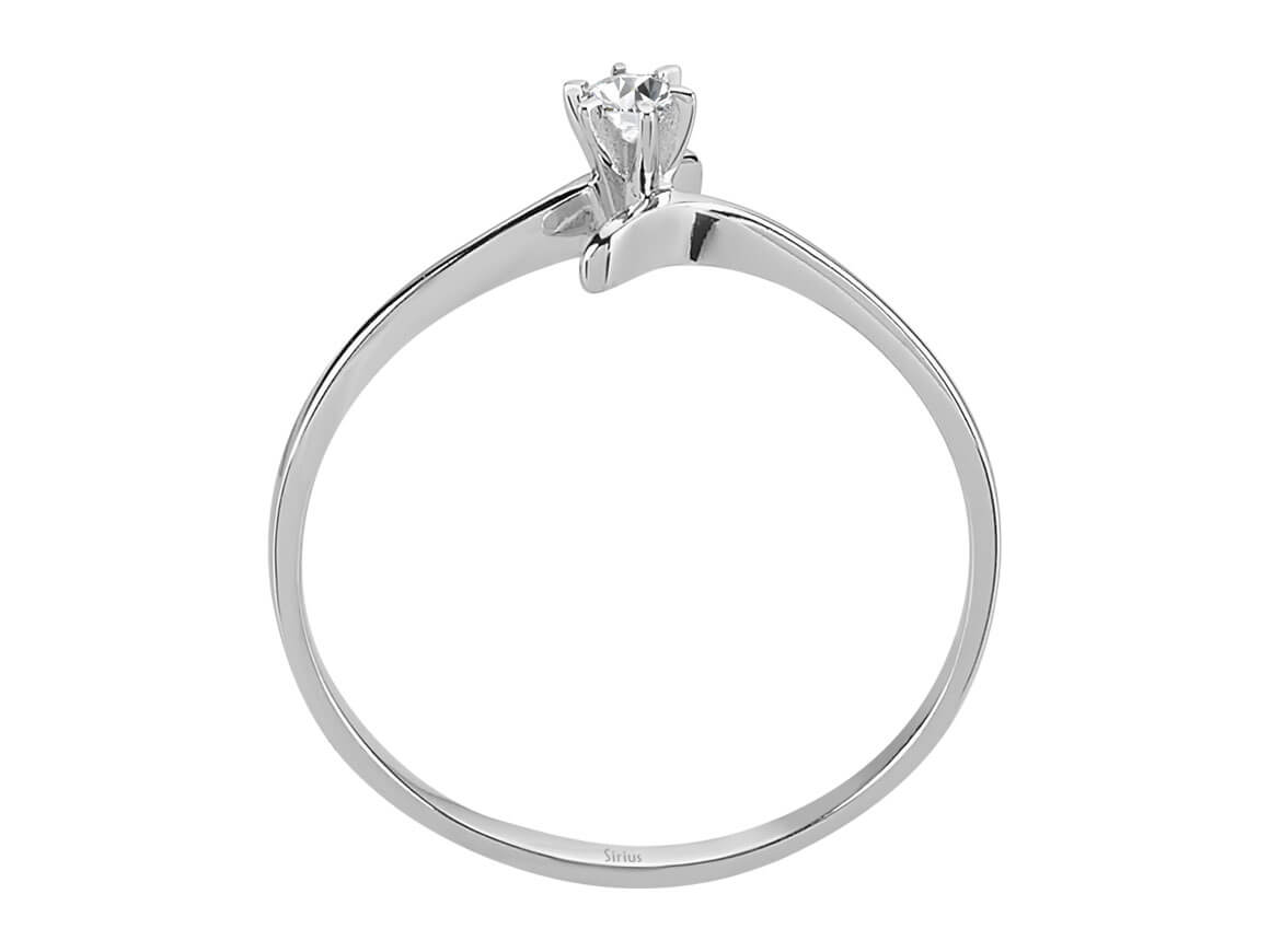 0,05 Karat Diamant Solitär Rİng - handgefertigter Diamantschmuck aus Feingold | Sirius Diamant