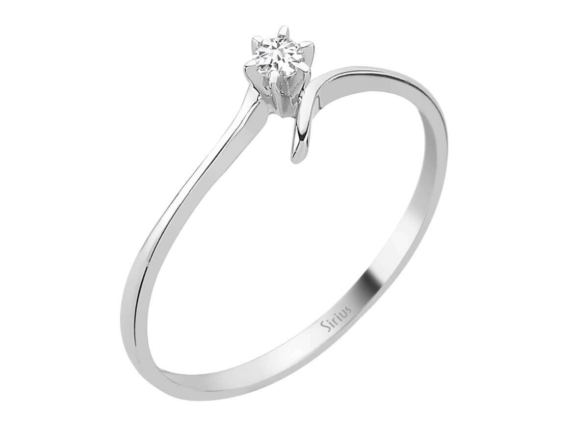 0,05 Karat Diamant Solitär Rİng - handgefertigter Diamantschmuck aus Feingold | Sirius Diamant