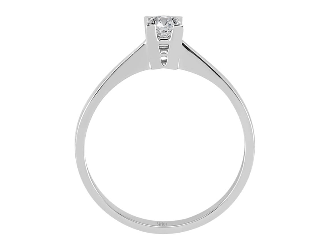 0,18 Carat Diamant Solitaire Ring - handgefertigter Diamantschmuck aus Feingold | Sirius Diamant