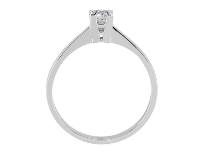 Bague solitaire en diamant de 0,18 carat