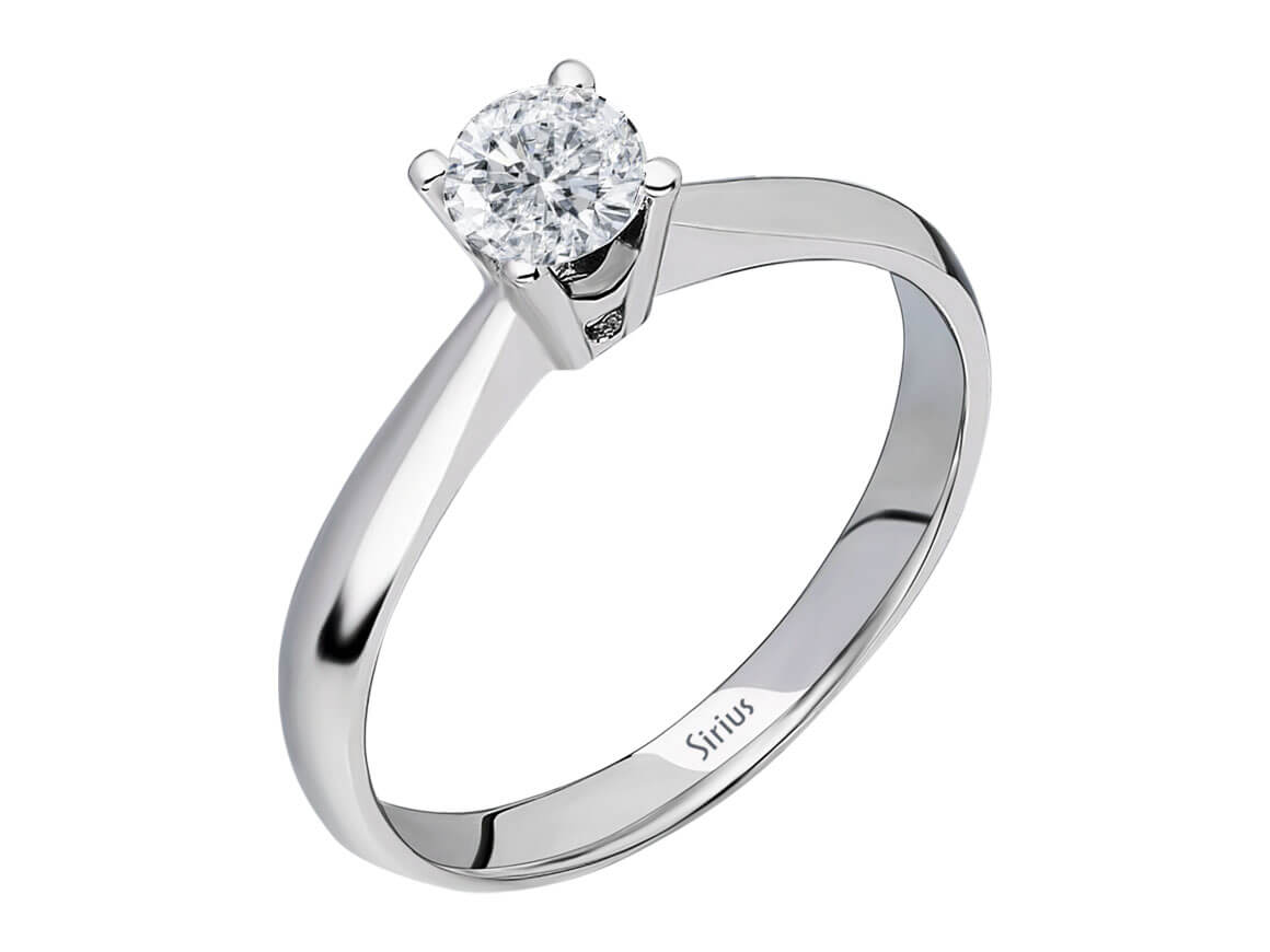 0,33 Karat Diamant Solitaire Ring – handgefertigter Diamantschmuck aus Feingold | Sirius Diamant