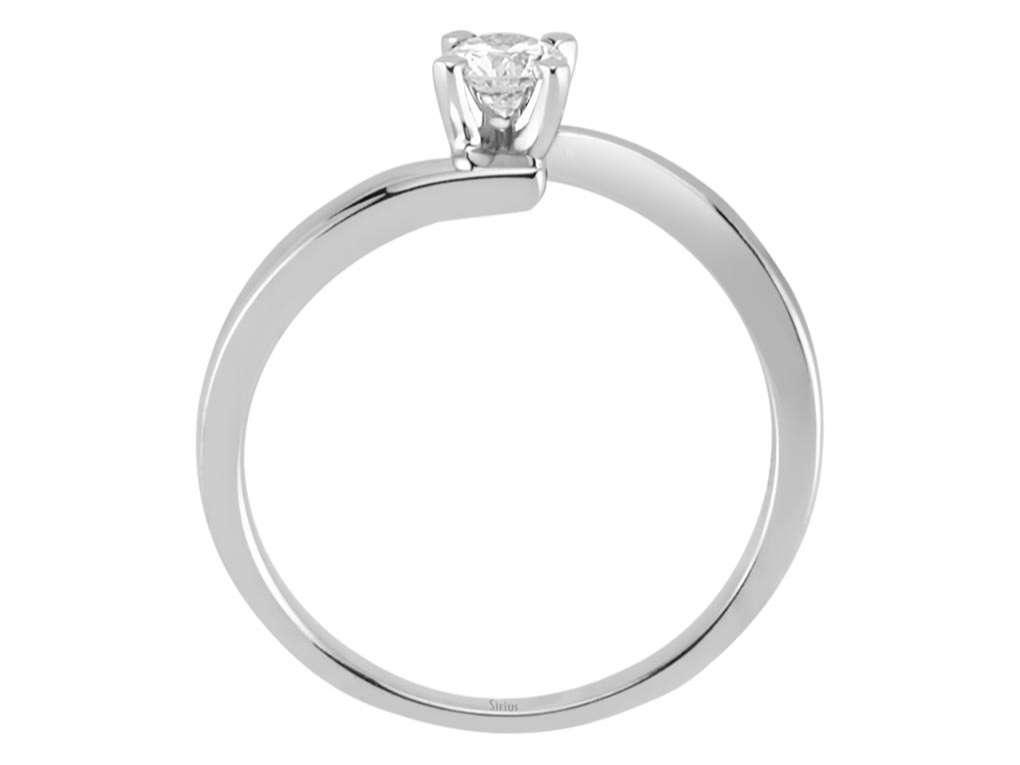 0,24 Karat Diamant Solitaire Ring - handgefertigter Diamantschmuck aus Feingold | Sirius Diamant
