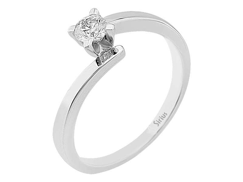 0,24 Karat Diamant Solitaire Ring - handgefertigter Diamantschmuck aus Feingold | Sirius Diamant