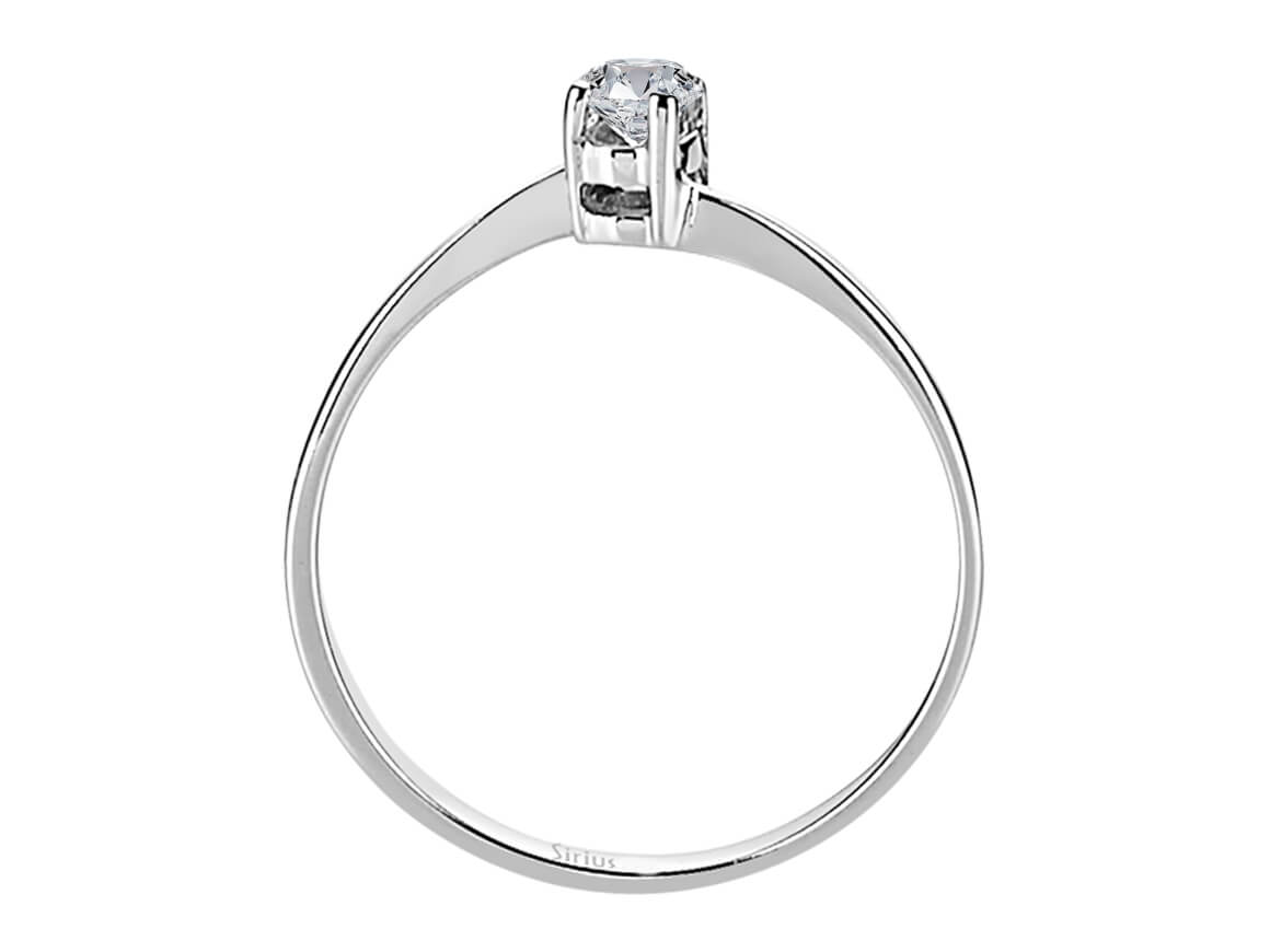 0,14 Karat Diamant Solitär Ring - handgefertigter Diamantschmuck aus Feingold | Sirius Diamant
