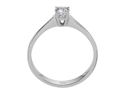 0.27 carat diamond solitaire ring