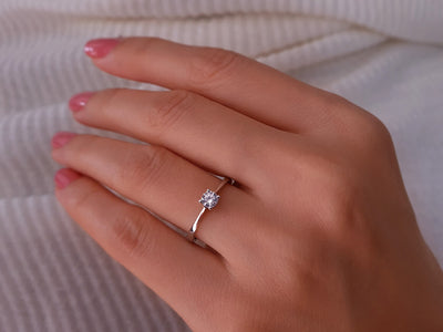 0.27 carat diamond solitaire ring