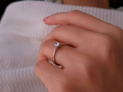 0.27 carat diamond solitaire ring