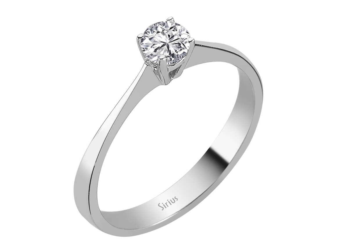0,27 Carat Diamant Solitär Ring – handgefertigter Diamantschmuck aus Feingold | Sirius Diamant