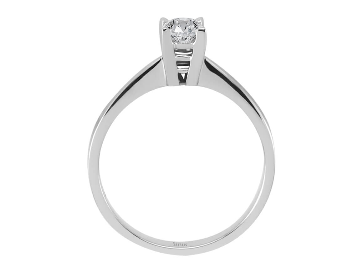 0,33 Karat Diamant Solitaire Ring - handgefertigter Diamantschmuck aus Feingold | Sirius Diamant