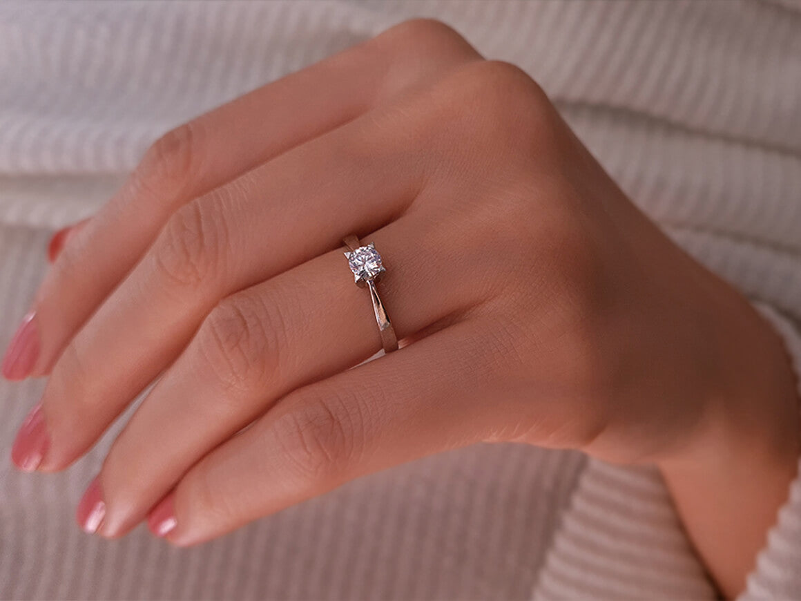 0.33 carat diamond solitaire ring