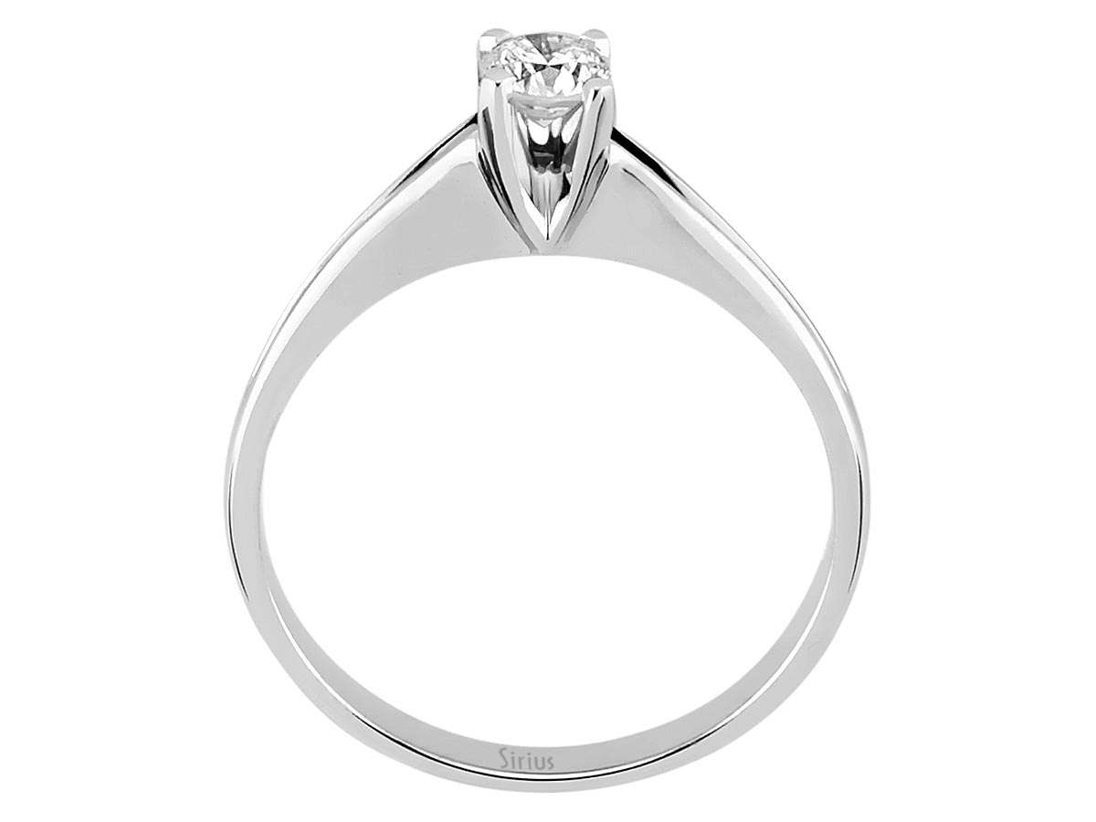 0,23 Karat Diamant Solitaire Ring - handgefertigter Diamantschmuck aus Feingold | Sirius Diamant