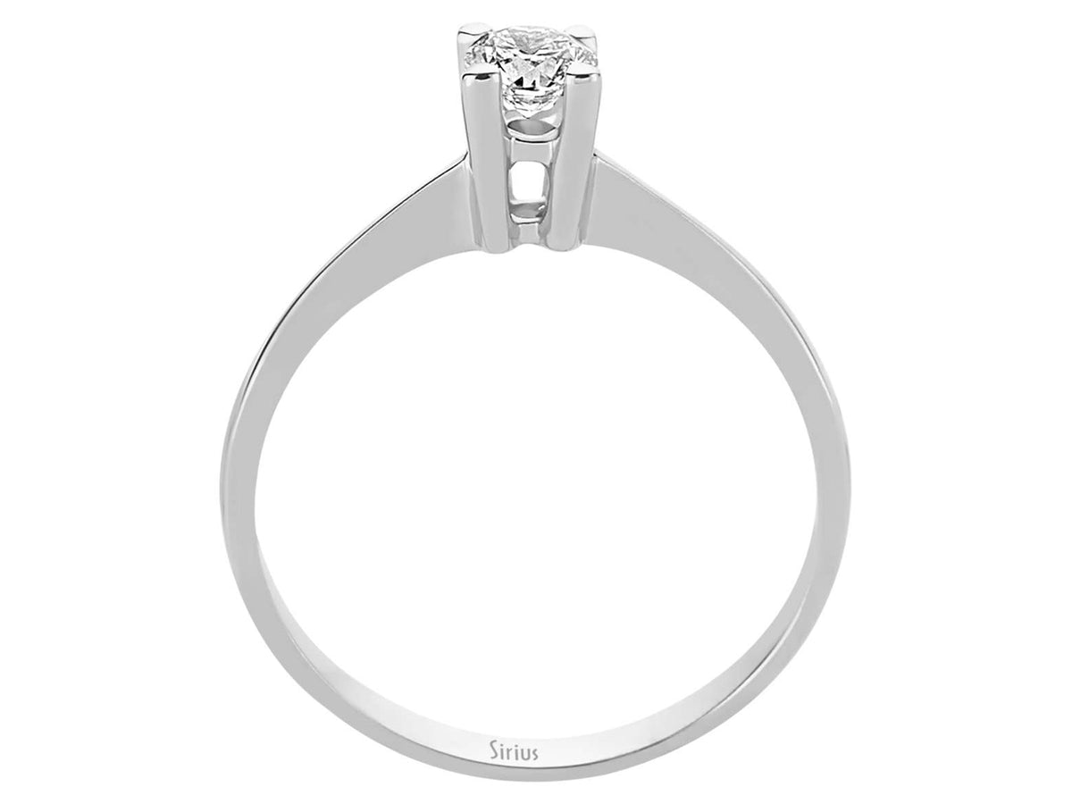 0,27 Carat Diamant Solitaire Ring - handgefertigter Diamantschmuck aus Feingold | Sirius Diamant