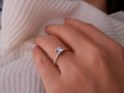 0.45 carat diamond solitaire ring