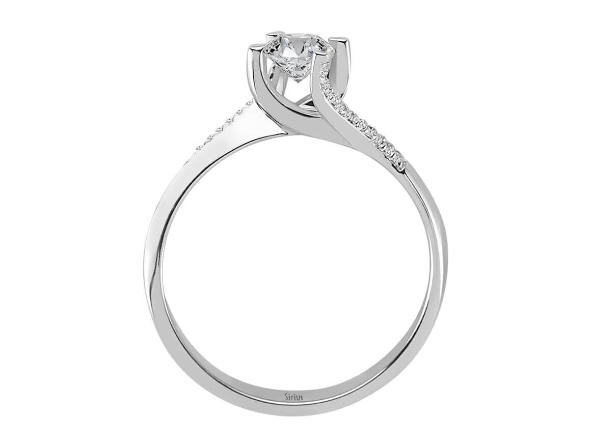 0,45 Carat Diamant Solitär Ring - handgefertigter Diamantschmuck aus Feingold | Sirius Diamant