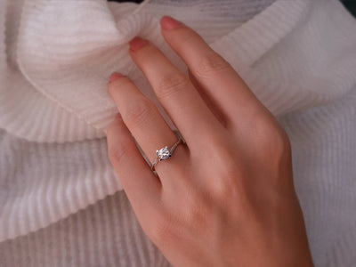 0.45 carat diamond solitaire ring