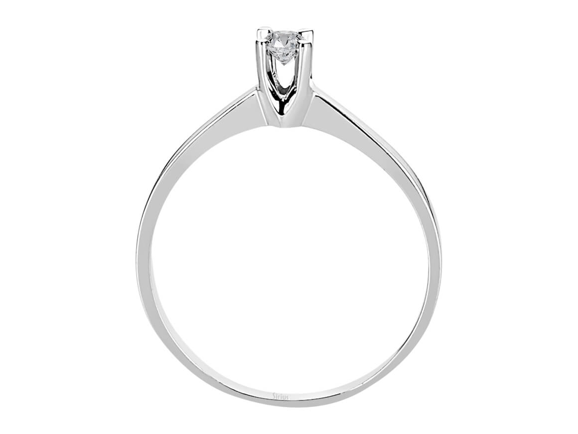 Bague solitaire en diamant de 0,13 carat