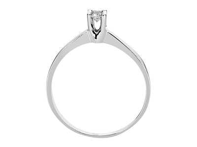 Bague solitaire en diamant de 0,13 carat