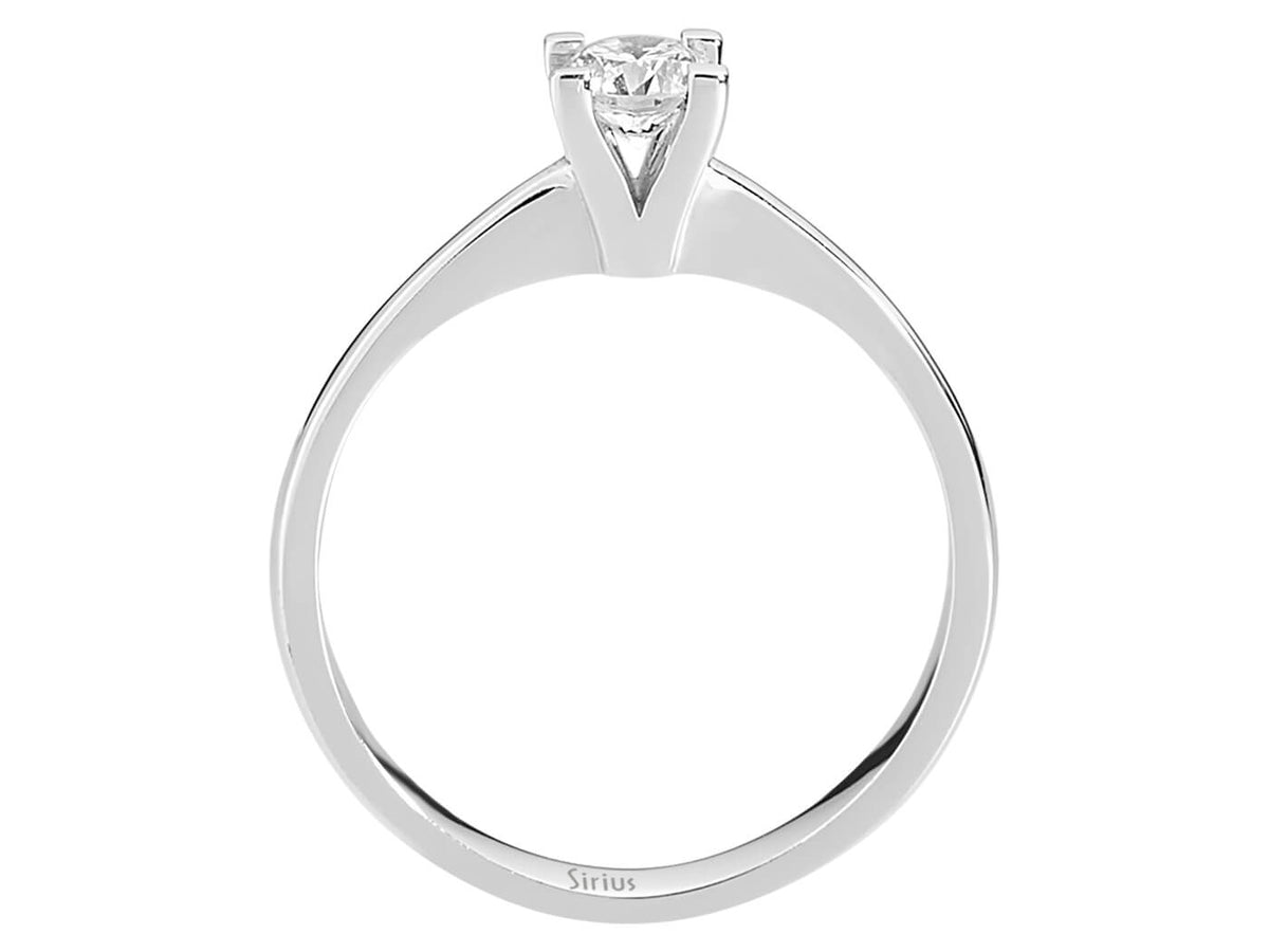 0,30 Carat Diamant Solitär Ring - handgefertigter Diamantschmuck aus Feingold | Sirius Diamant
