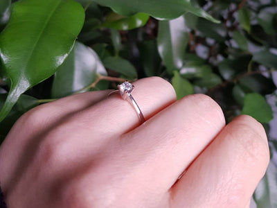 0.30 carat diamond solitaire ring