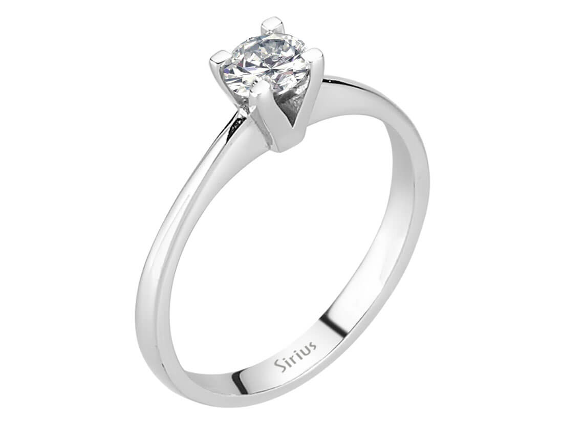 0,30 Carat Diamant Solitär Ring - handgefertigter Diamantschmuck aus Feingold | Sirius Diamant