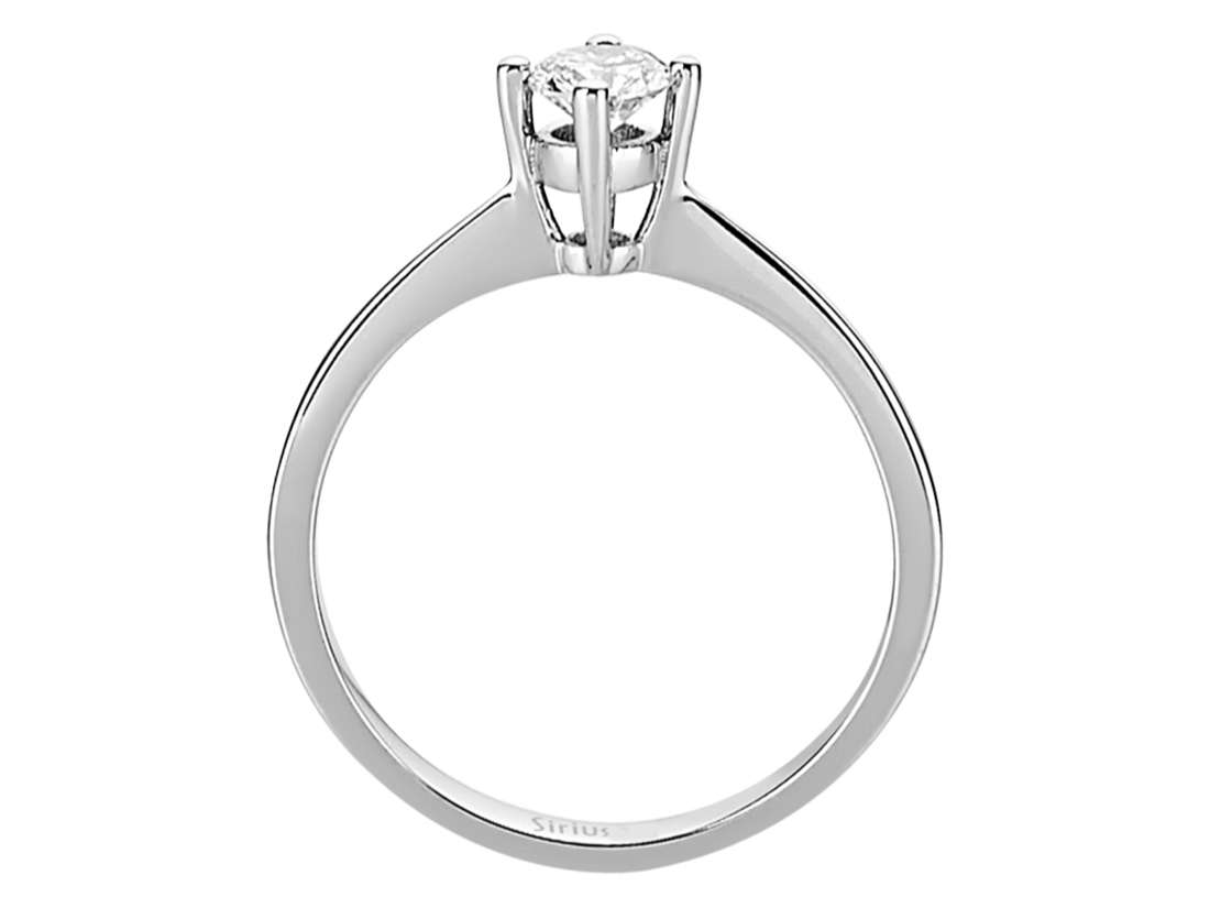0,34 Karat Diamant Solitär Ring - handgefertigter Diamantschmuck aus Feingold | Sirius Diamant