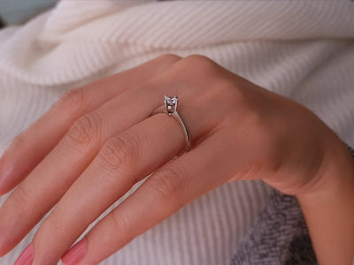 0.34 carat diamond solitaire ring
