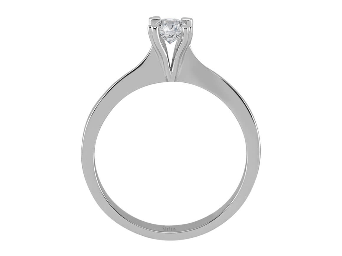 0,31 Karat Diamant Solitaire Ring in 18K - handgefertigter Diamantschmuck aus Feingold | Sirius Diamant