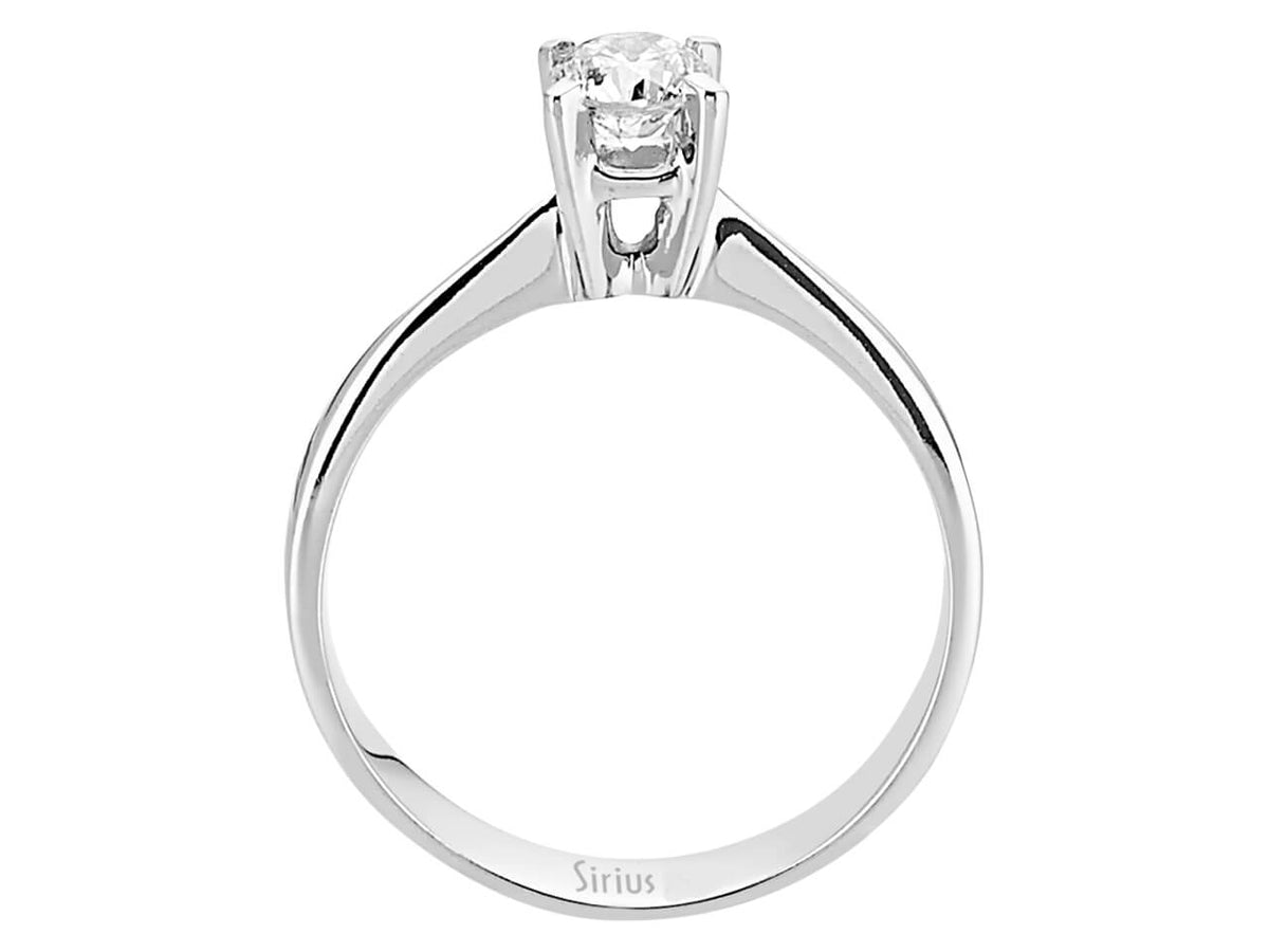 0,41 Karat Diamant Solitaire Ring – handgefertigter Diamantschmuck aus Feingold | Sirius Diamant