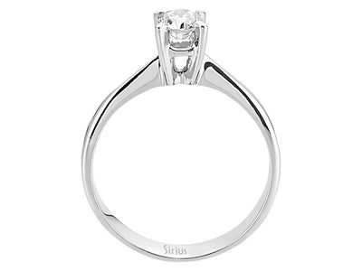 0.41 carat diamond solitaire ring