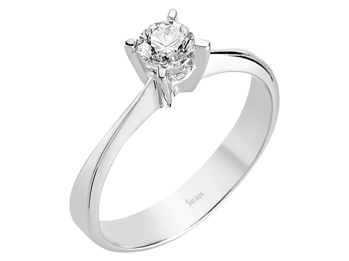 0,41 Karat Diamant Solitaire Ring – handgefertigter Diamantschmuck aus Feingold | Sirius Diamant