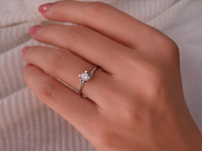 0.35 carat diamond solitaire ring