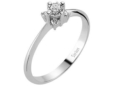 Total 0.31 carat diamond solitaire ring