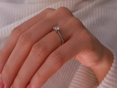 0.37 carat diamond solitaire ring