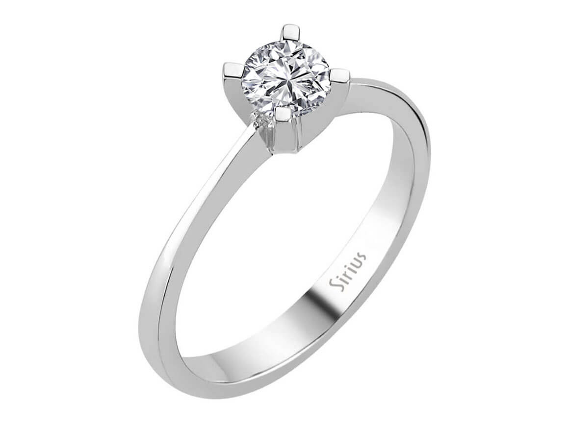 0,37 Karat Diamant Solitär Ring - handgefertigter Diamantschmuck aus Feingold | Sirius Diamant