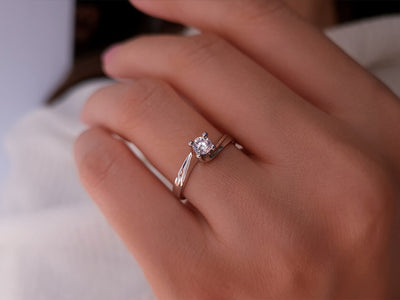 0.24 carat diamond solitaire ring