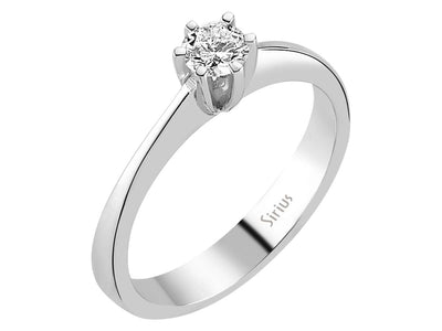 0.27 carat diamond solitaire ring