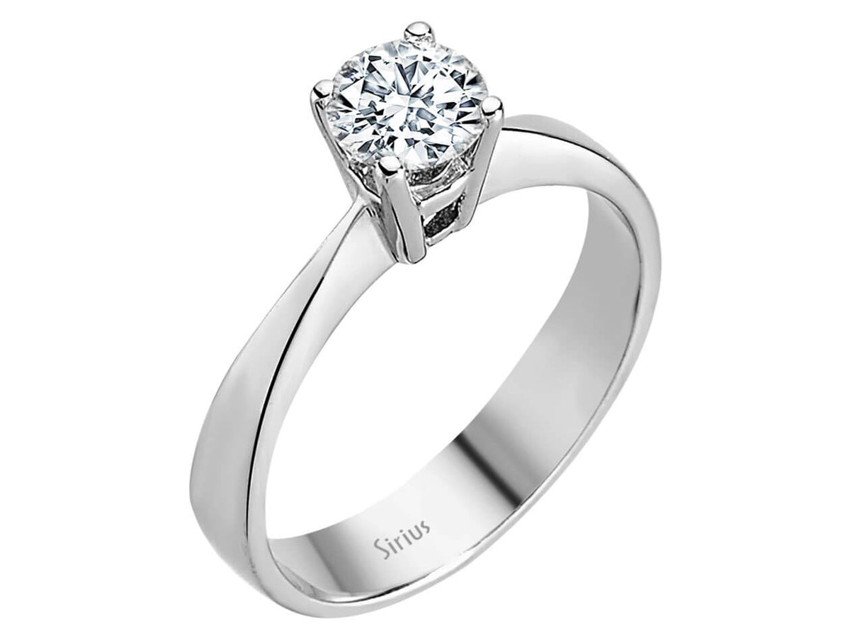 0,56 Karat Diamat Solitär Ring - handgefertigter Diamantschmuck aus Feingold | Sirius Diamant