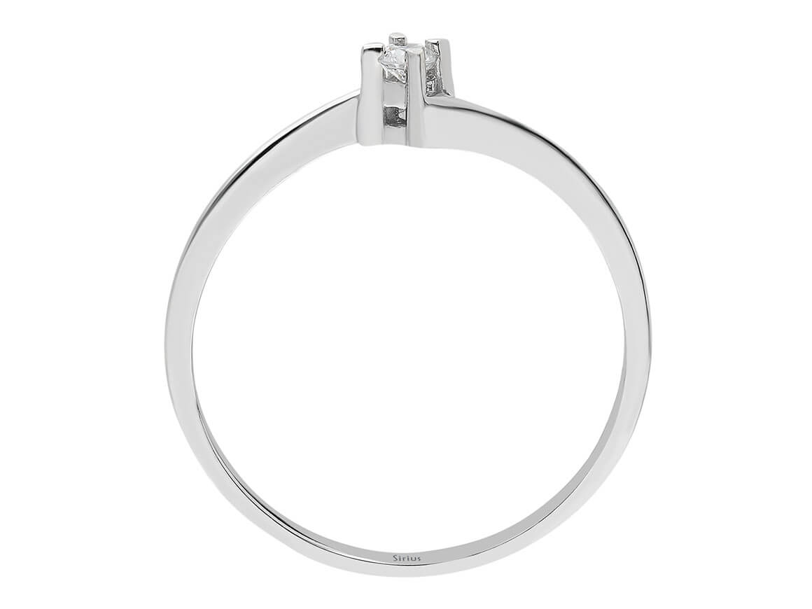0,06 Karat Diamant Solitär Ring - handgefertigter Diamantschmuck aus Feingold | Sirius Diamant