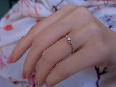 0.06 carat diamond solitaire ring