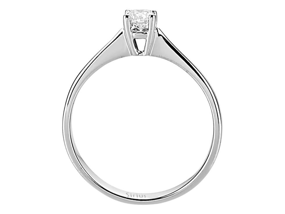 0,22 Carat Diamant Solitär Ring - handgefertigter Diamantschmuck aus Feingold | Sirius Diamant