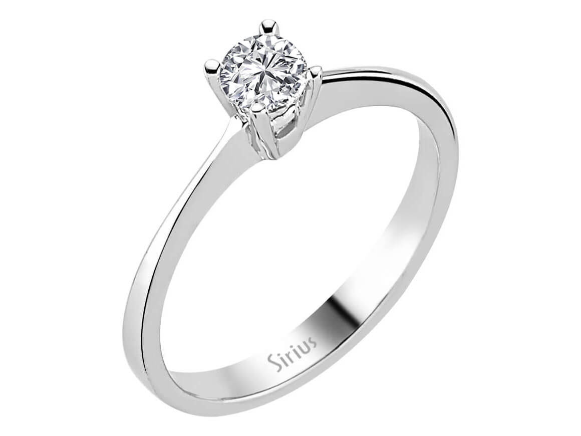 0,32 Karat Diamant Solitär Ring - handgefertigter Diamantschmuck aus Feingold | Sirius Diamant