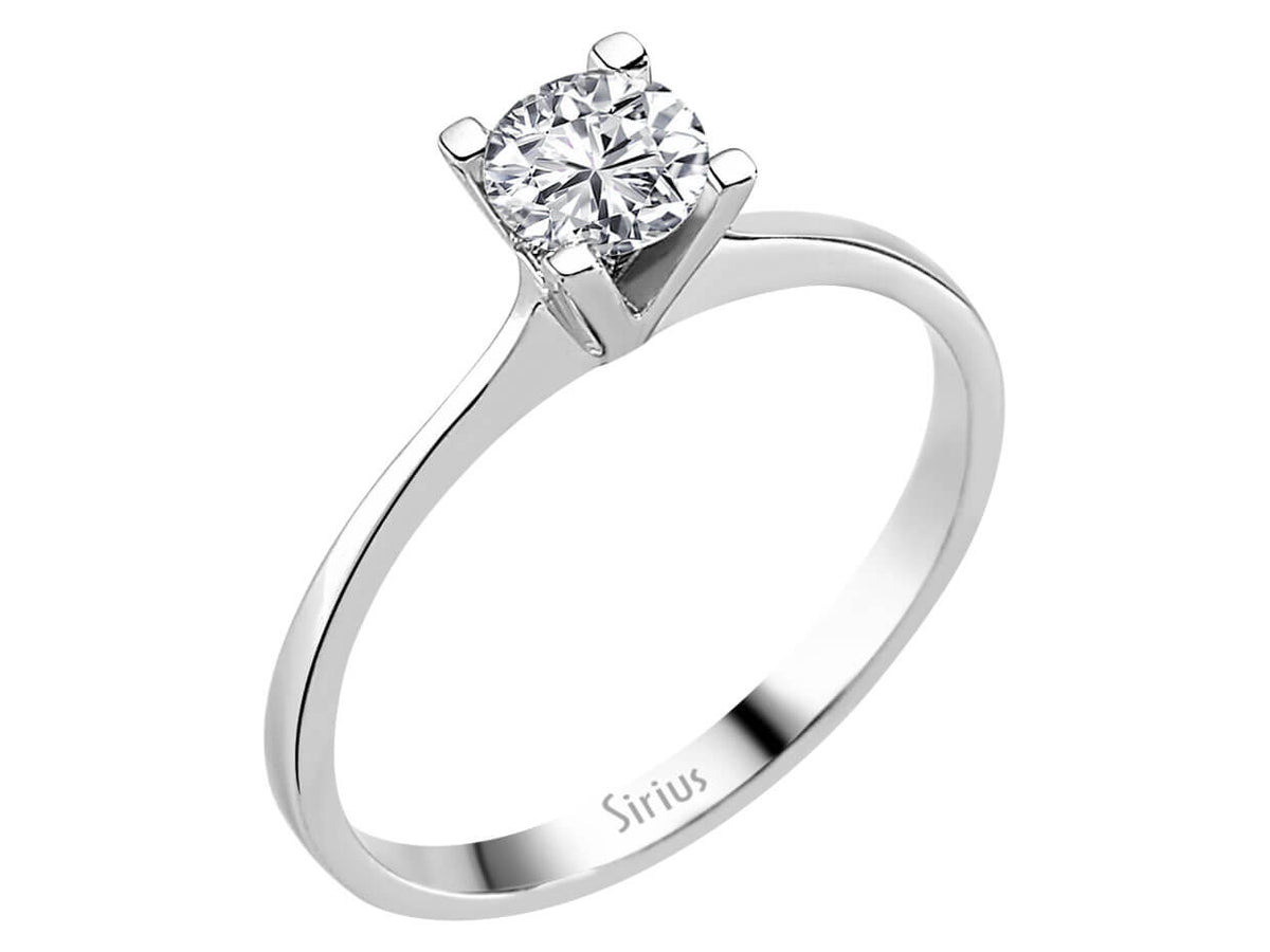 0,49 Carat Diamant Solitär Ring - handgefertigter Diamantschmuck aus Feingold | Sirius Diamant