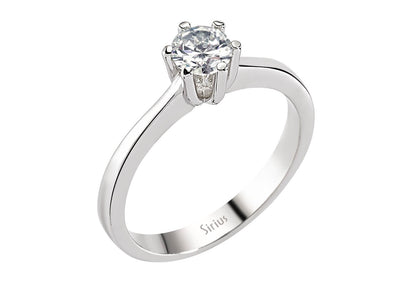 G color 0.50 carat diamond solitaire ring