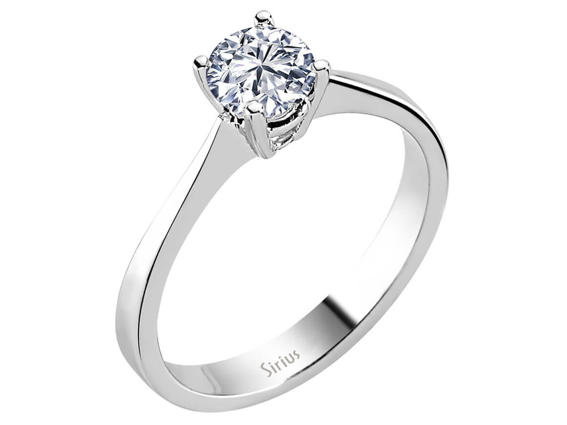 0,62 Karat Diamant Solitär Ring - handgefertigter Diamantschmuck aus Feingold | Sirius Diamant