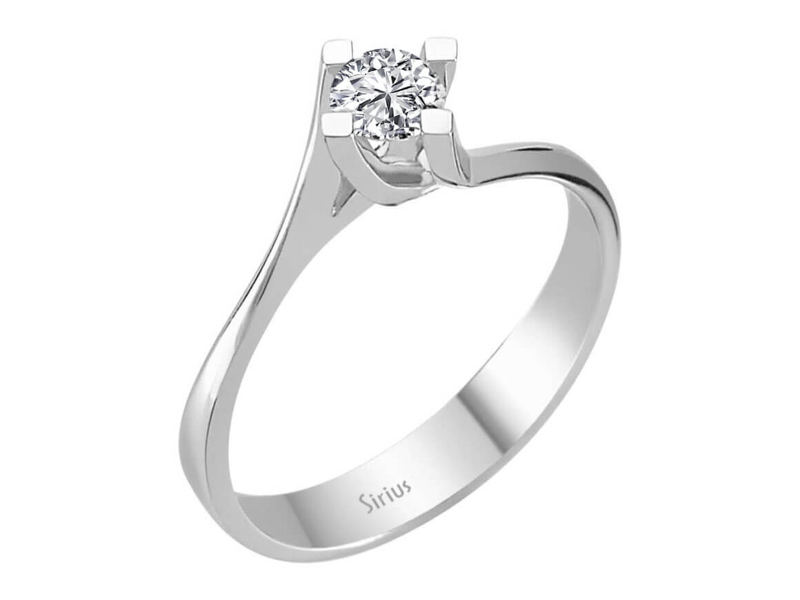 0,29 Karat Diamant Solitär Ring - handgefertigter Diamantschmuck aus Feingold | Sirius Diamant