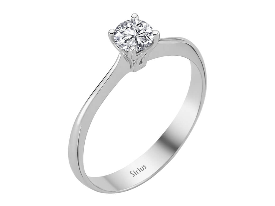 0,36 Karat Diamant Solitär Ring - handgefertigter Diamantschmuck aus Feingold | Sirius Diamant