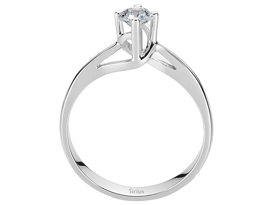 0,28 Karat Diamant Solitär Ring - handgefertigter Diamantschmuck aus Feingold | Sirius Diamant